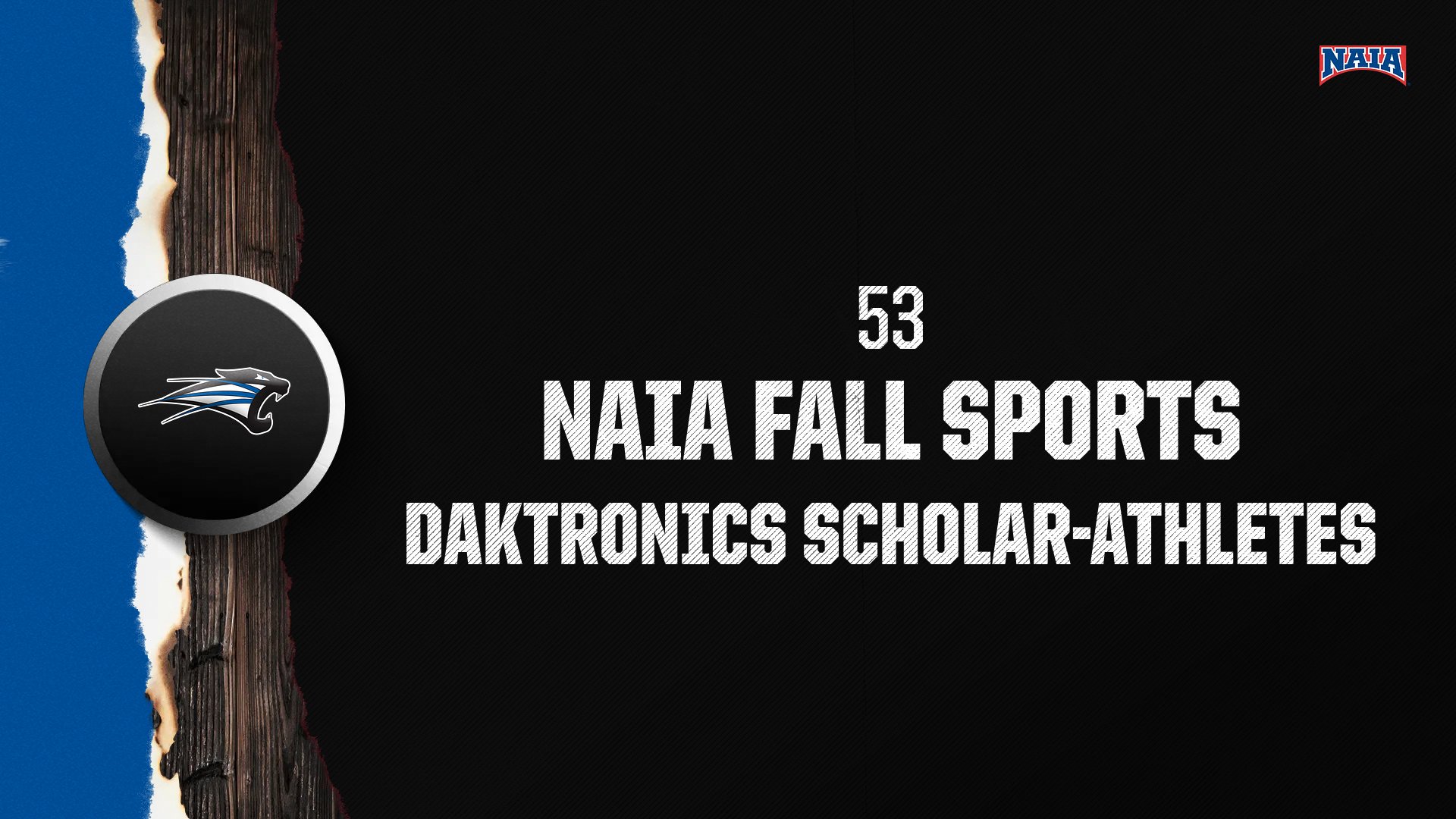 53 Cougars Named NAIA Fall Sports Daktronics Scholar-Athletes