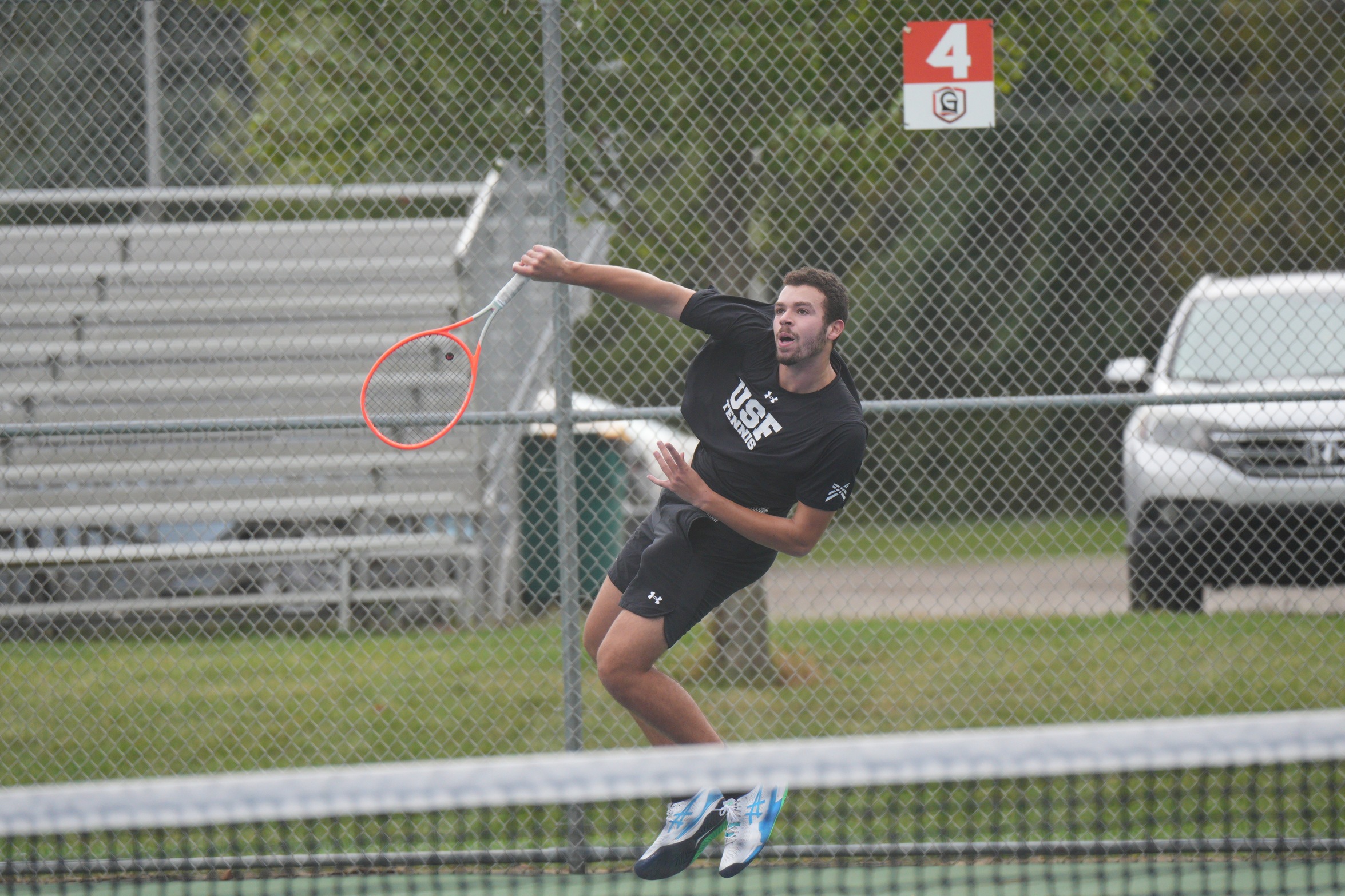 Men's Tennis Battles Weather; Falls to Grace in Crossroads League Quarterfinals