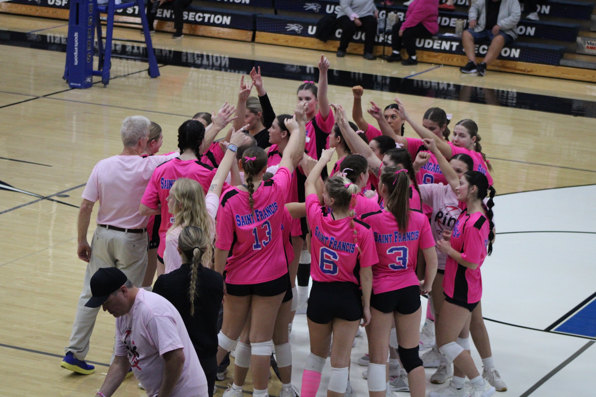 Cougars Fall to Wildcats 3-1 During Wednesday Pink Out Game